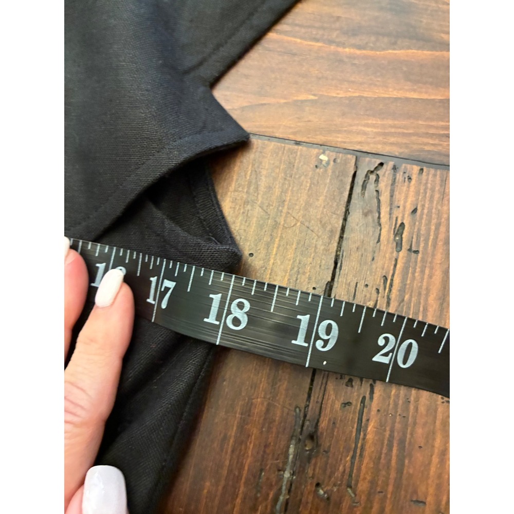 Vintage 100% Linen Sheath Dress Mod Minimalist Retro Old Money Natural Size 6 - Picture 2 of 4